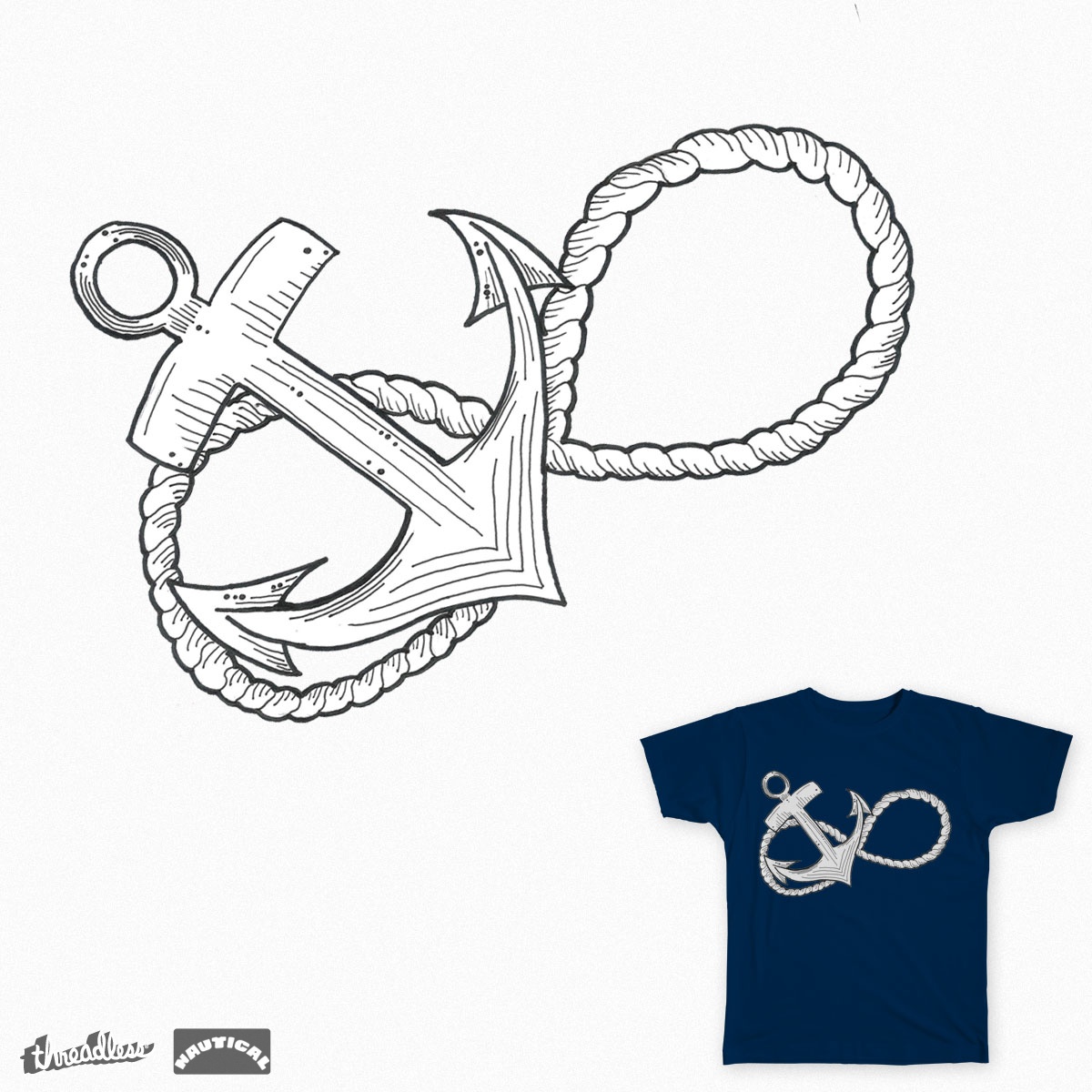 1200x1200 Score Infinity Anchor By Lauren Steinmetz On Threadless