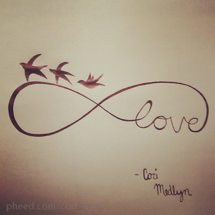 690x690 Infinity Symbol Tattoo With Birds