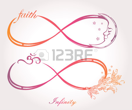 450x375 Infinity Symbol With Red Roses And Black Stalks On A White