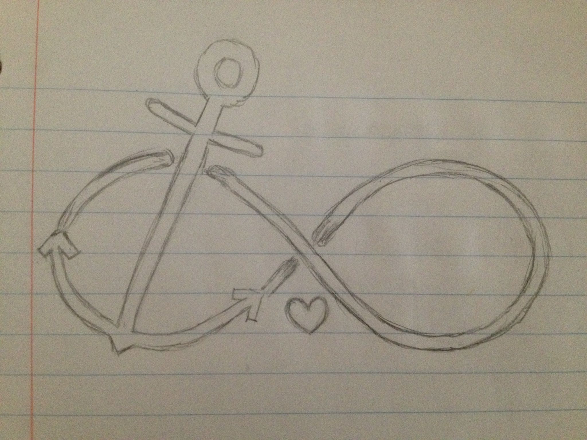 2048x1536 Possible Tattoo Sketch! Anchor Infinity Sign. I Free Handed It