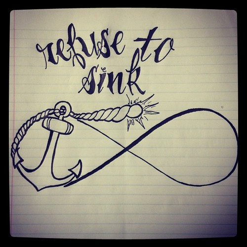 500x500 Drawings Of Anchors Tumblr Infinity Anchor Drawing Tattoo