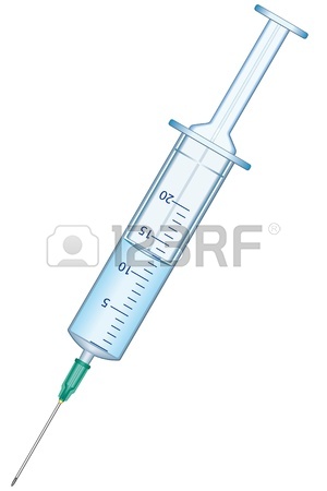 300x450 Sketch Of The Injection With Fluid And Drops, Isolated Royalty