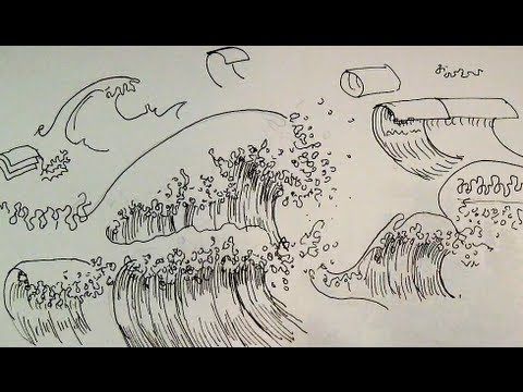 480x360 Pen Amp Ink Drawing Tutorials How Draw Ocean Waves How
