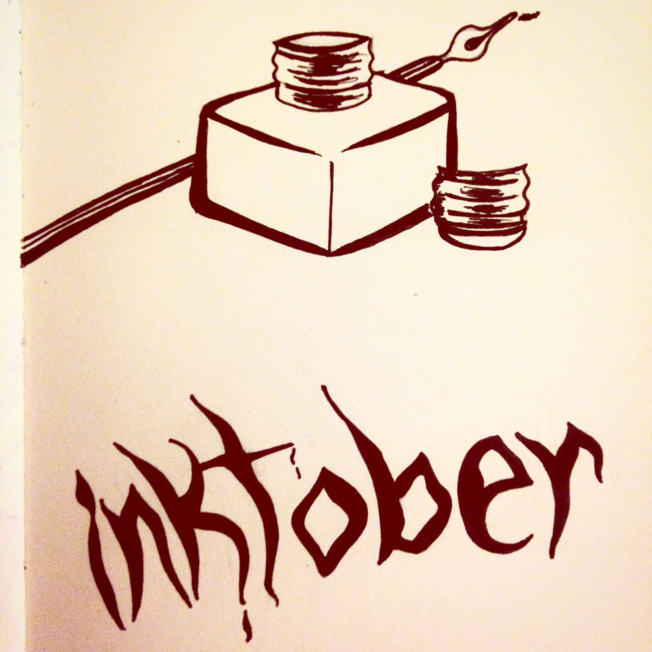 1280x1280 Inktober Drawings Weeks 1 2 Make Something Mondays!