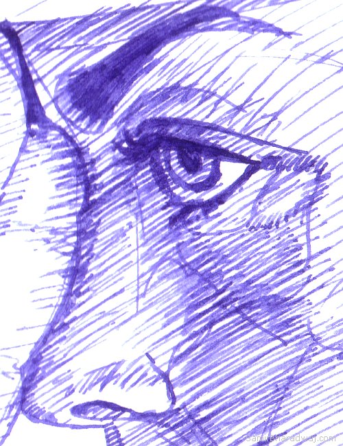 500x650 Ink Pen Drawings Of Human Figures