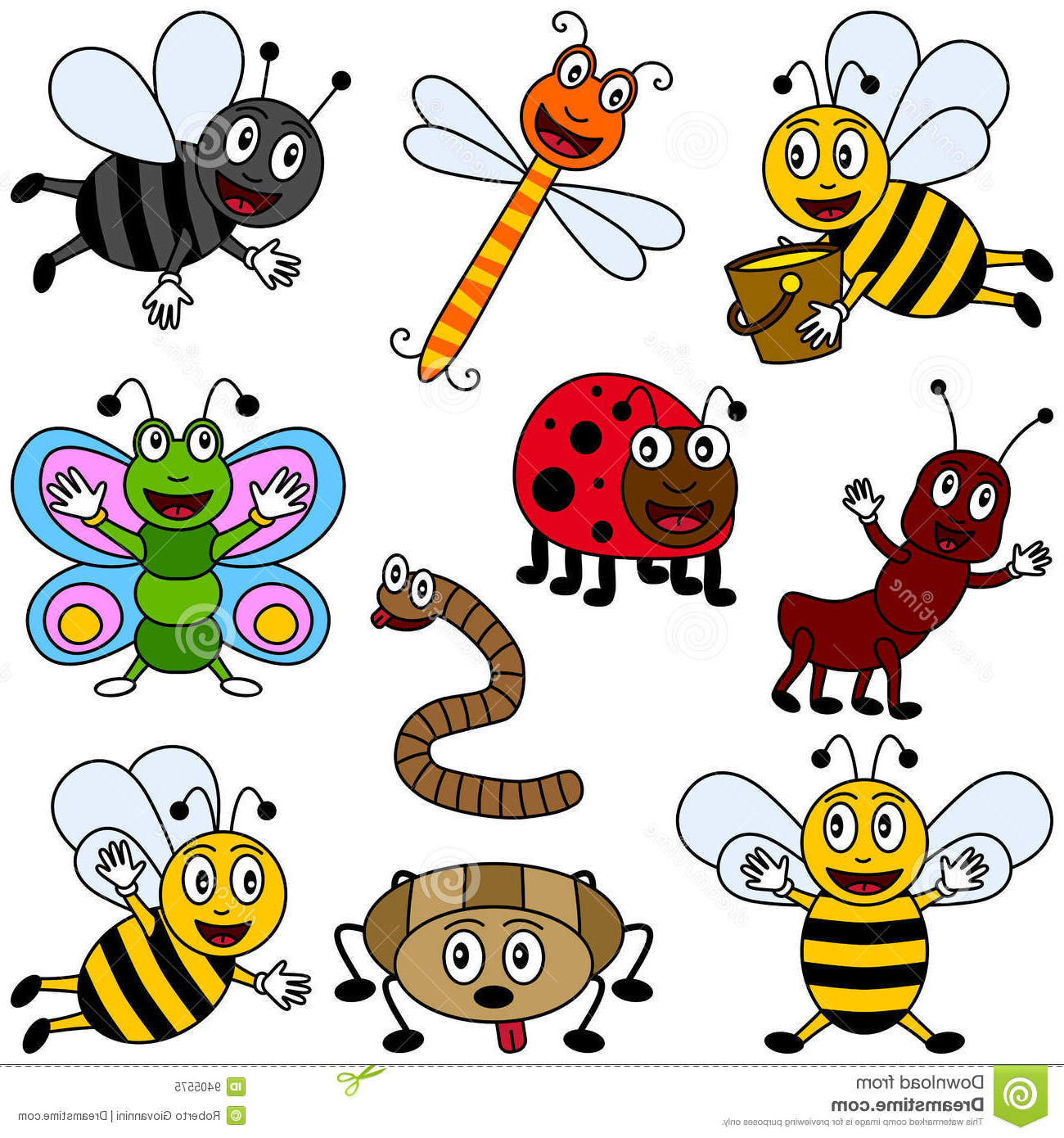 1300x1390 How To Draw Cartoon Insects How To Draw Cartoon Insects