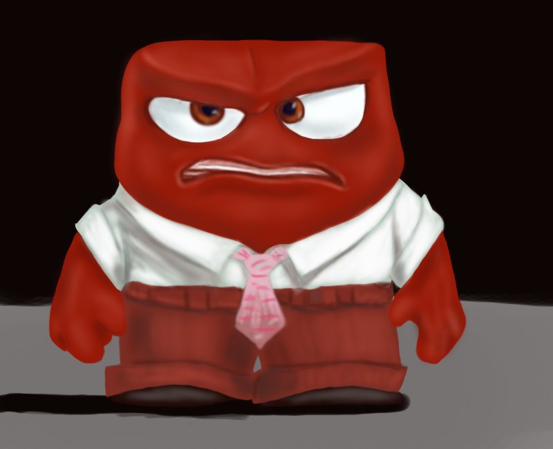 800x650 Learn How To Draw Anger From Inside Out (Inside Out) Step By Step