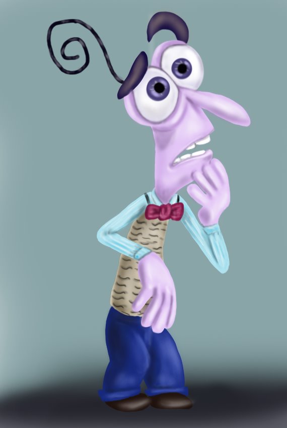 570x850 Learn How To Draw Fear From Inside Out (Inside Out) Step By Step