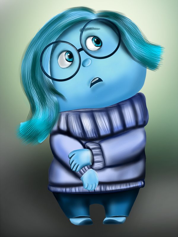 600x800 Learn How To Draw Sadness From Inside Out (Inside Out) Step By