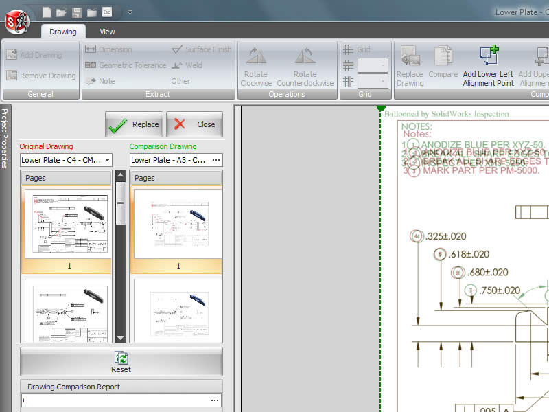 800x600 Inspection Drawing Comparison Javelin 3d Solutions