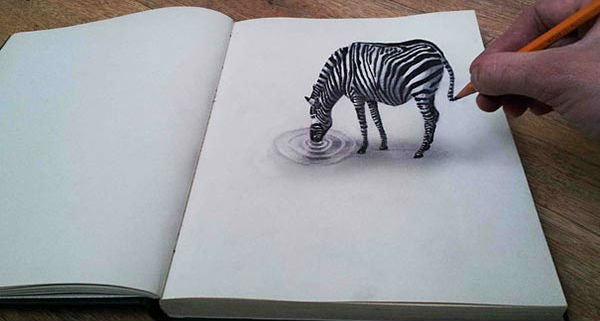 600x321 Collection Of Inspiring 3d Pencil Drawings