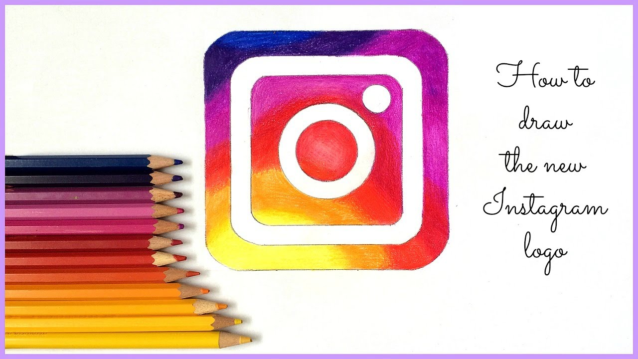 How To Draw Instagram Logo Drawing Tutorial Easy - vrogue.co