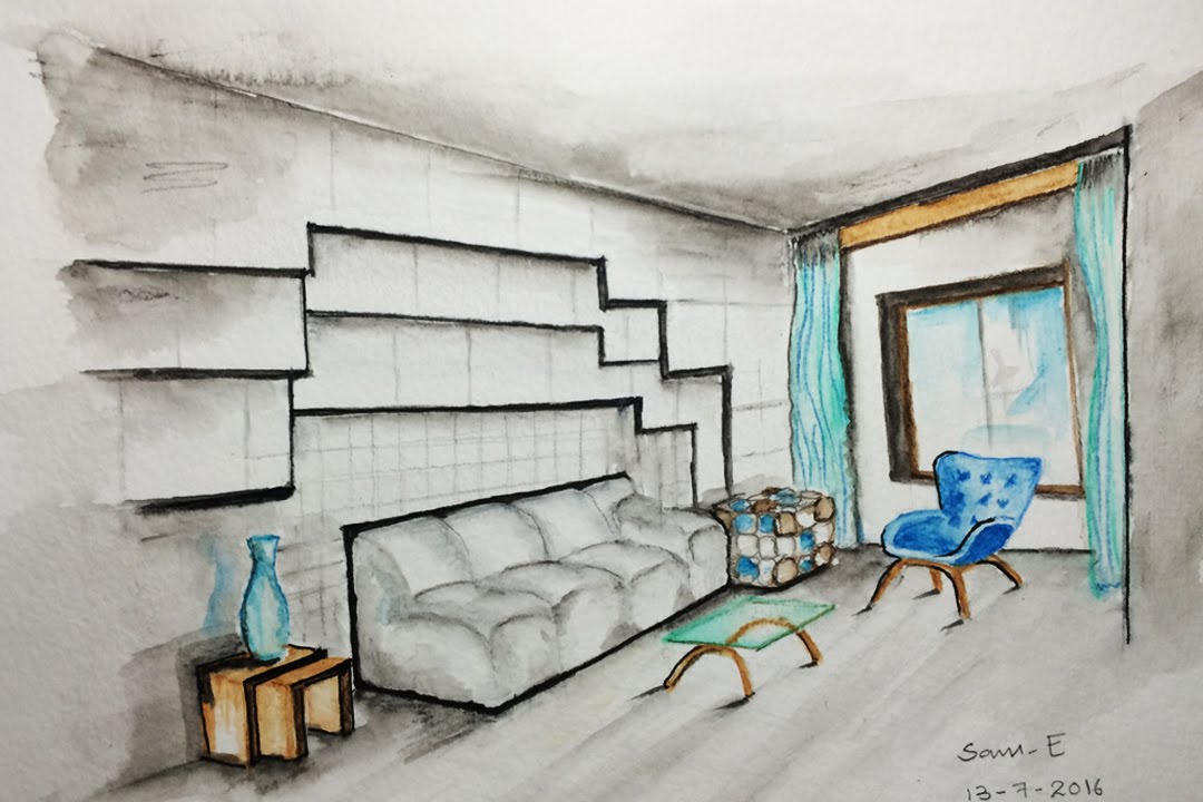 1080x720 Interior Design Sketches