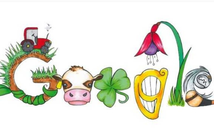 885x560 Easter Monday Google Doodle Features Cork Girl's Drawing