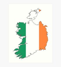 210x230 Ireland Map Drawing Art Prints Redbubble