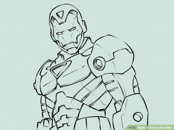 728x546 4 Ways To Draw Iron Man