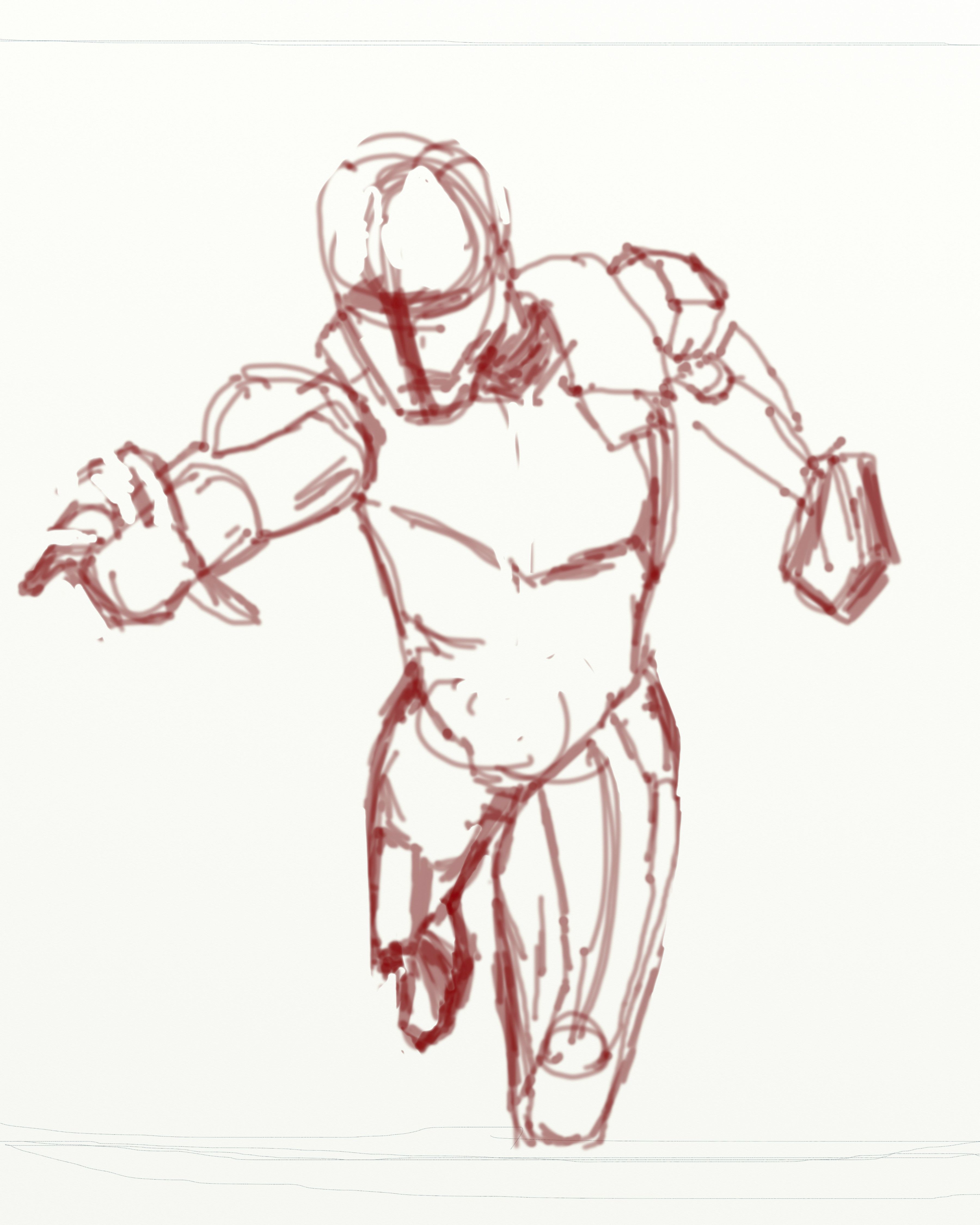 3600x4500 Iron Man Drawing