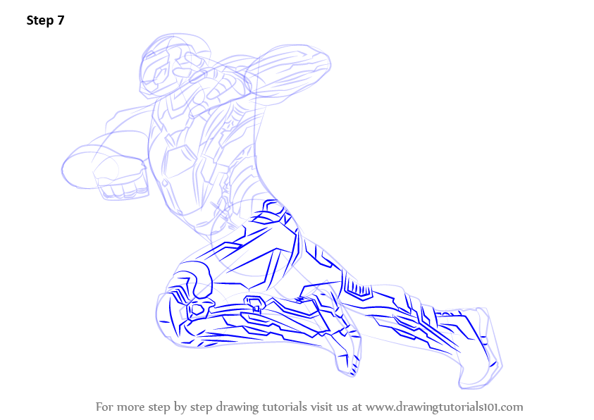 843x596 Learn How To Draw Iron Man From Captain America Civil War (Captain