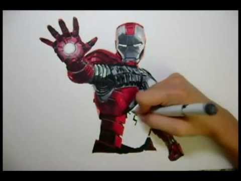 480x360 The Avengers Iron Man Drawing