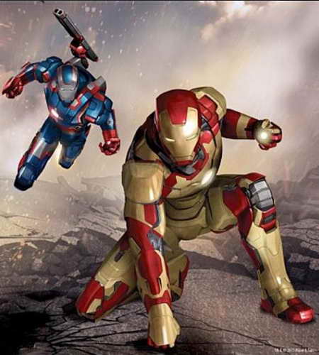 450x500 Iron Man 3 News Drawing War Machine And Extremis Armors Brusimm