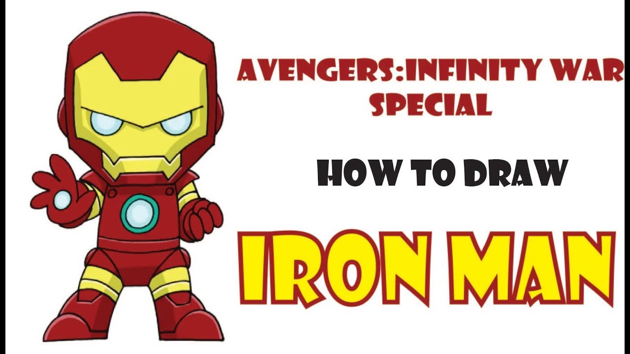 1280x720 Learn How To Draw Iron Man Cartoon Infinity War Iron Man Cartoon