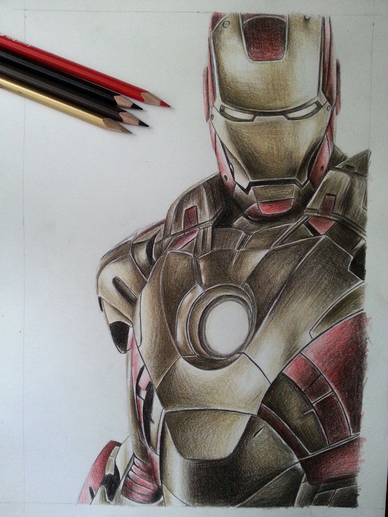 774x1032 Iron Man Drawing In A3 Size Paper Art Iron, Marvel