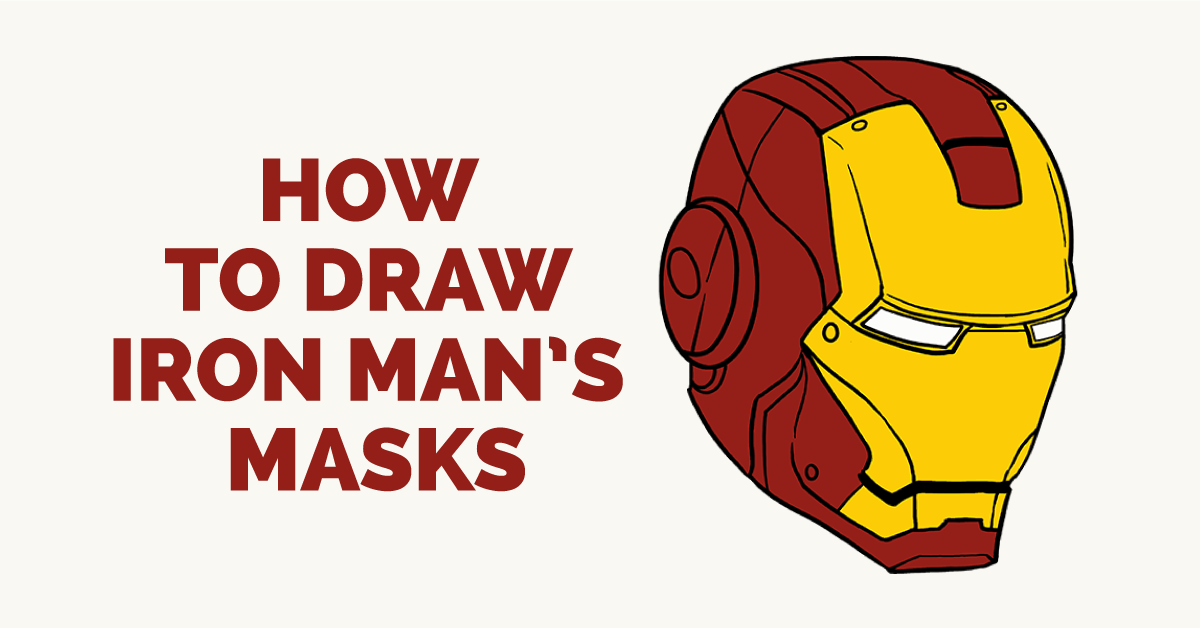 1200x628 How To Iron Man's Mask In A Few Easy Steps Easy Drawing Tutorial