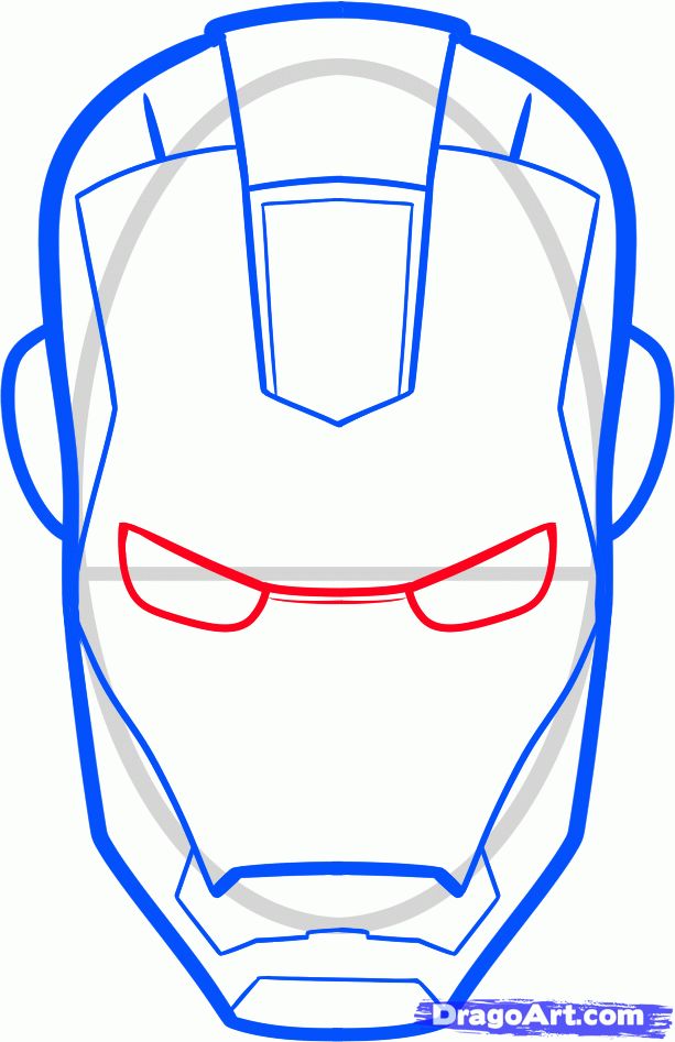 613x947 Picture Used To Make Iron Man Pattern. Simplified Down To One Red