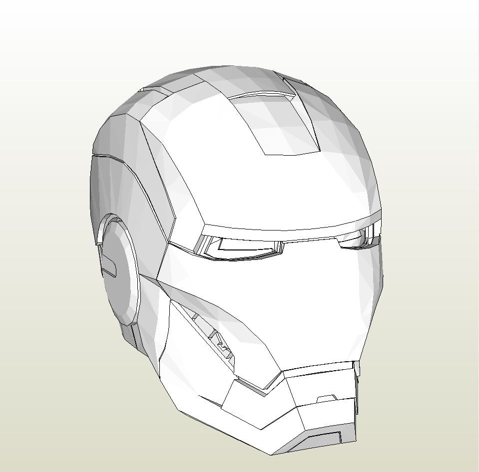 Iron Man Helmet Drawing at GetDrawings.com | Free for personal use Iron
