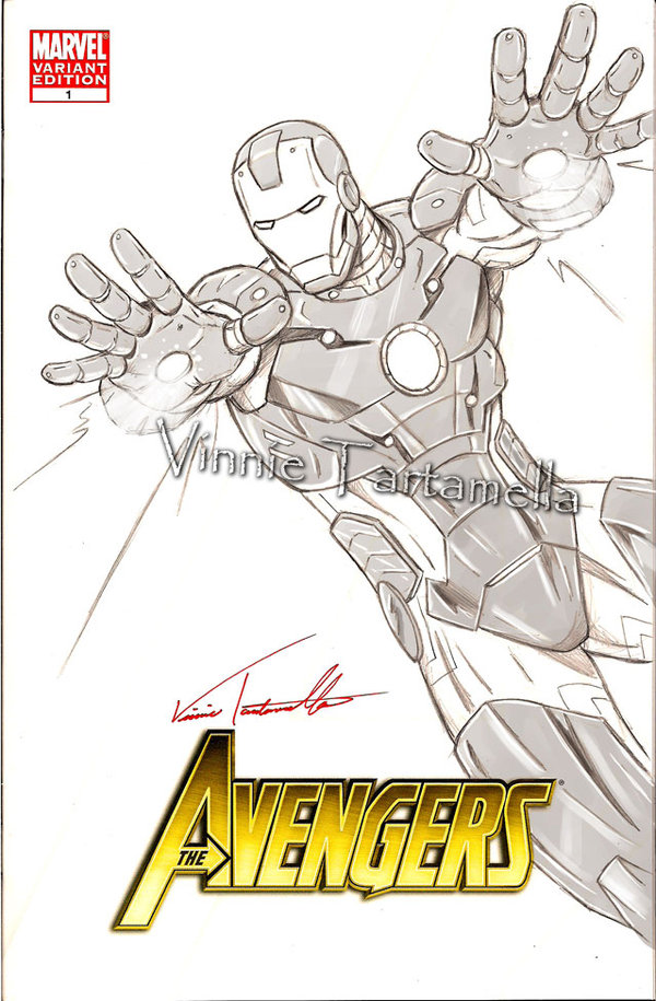 600x915 Ironman Drawing By Vinroc