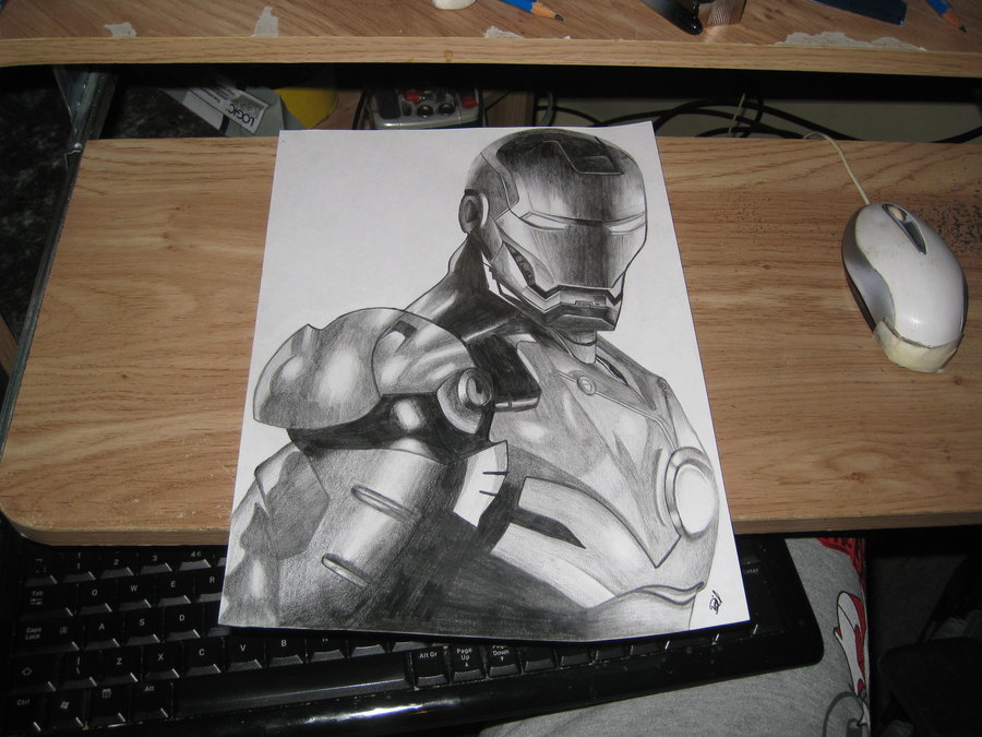 900x675 My Iron Man Drawing. By Shad0wgfxz