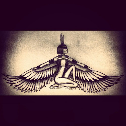 500x500 My Drawing Of Goddess Isis On We Heart It