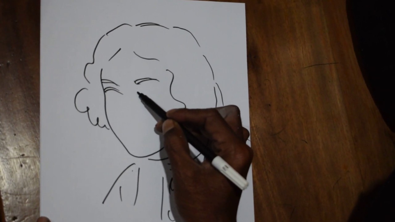 1280x720 How To Draw Kobi Kazi Nazrul Islam