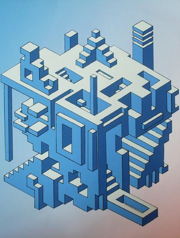 600x794 Isometric Cube By Hideandseeek