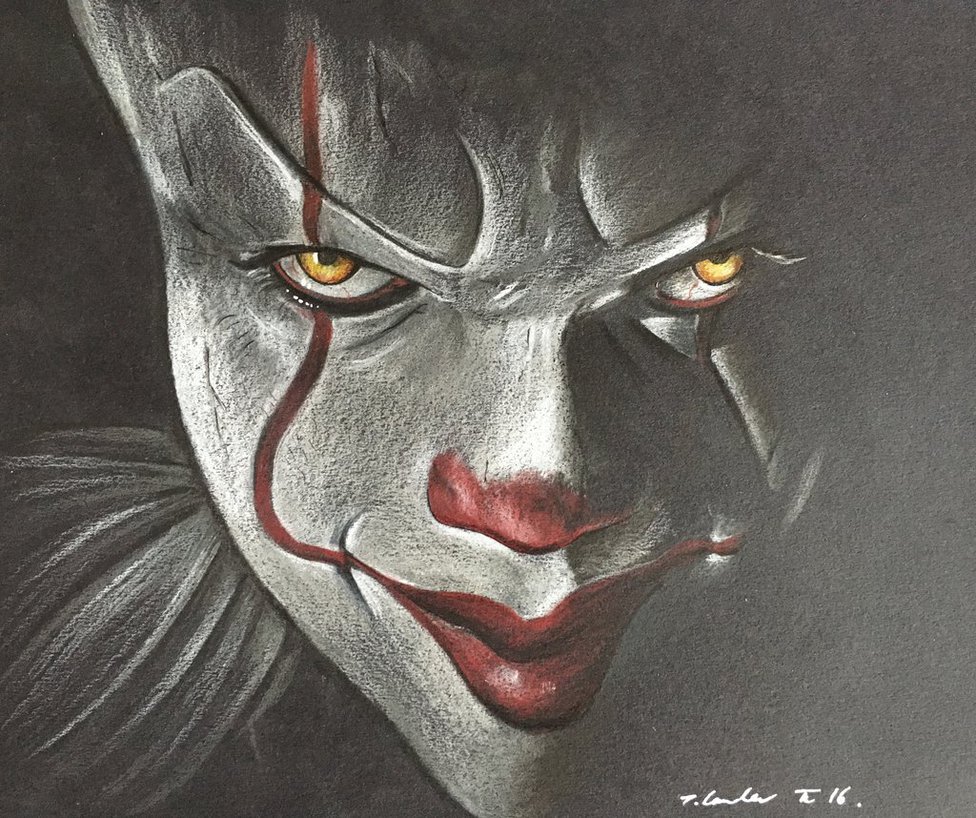976x818 Pennywise The Clown It Drawing 2016 By Billyboyuk