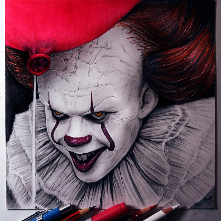 894x894 Pennywise Drawing