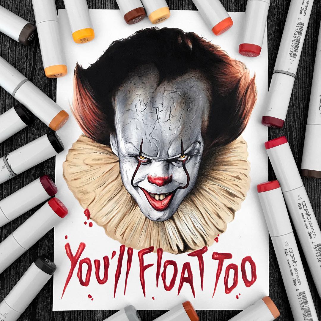 1080x1080 Pennywise Clown By Stephen Ward
