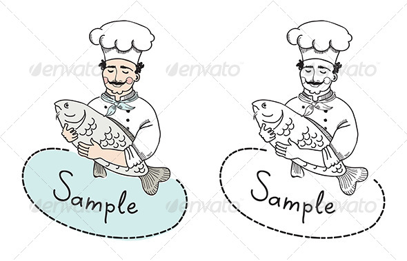 590x379 Italian Chef With Fish By Bloomicon Graphicriver