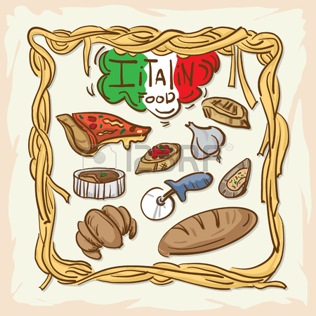 450x450 Italian Foods Drawing Graphic Design Illustrate Objects Royalty