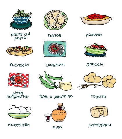419x480 Italian Food Illustration Cooking Food