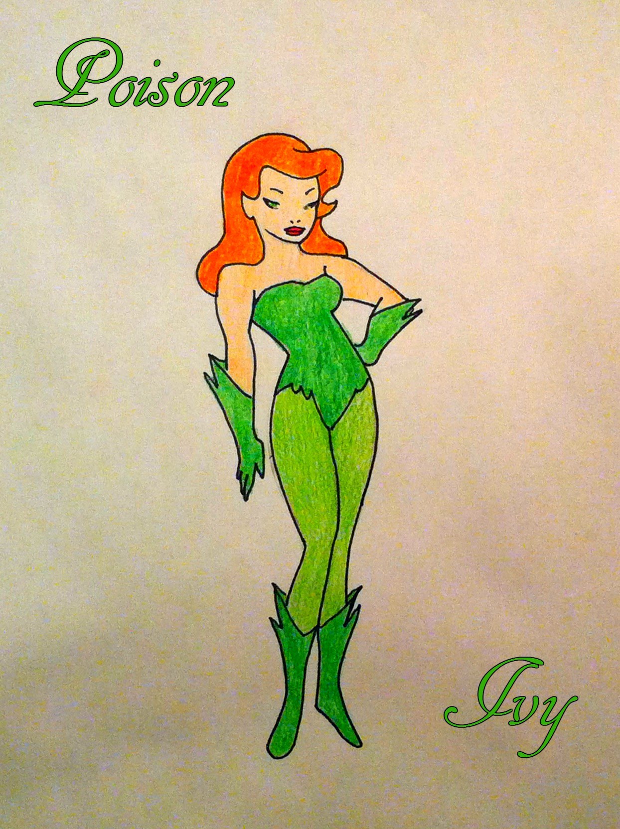1244x1664 Batman Poison Ivy Speed Drawing
