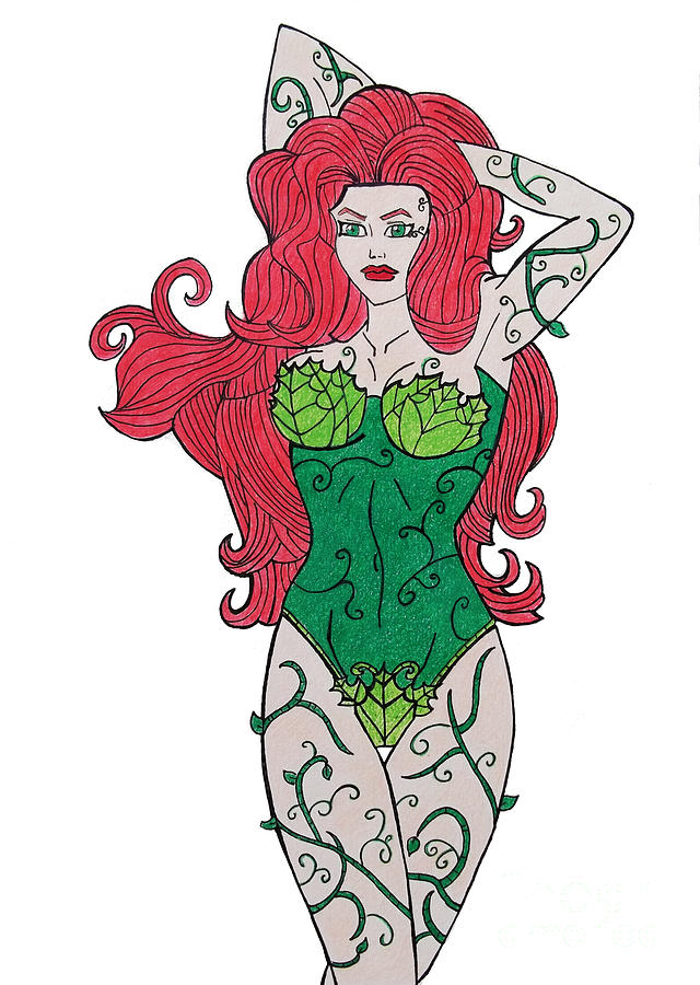 640x900 Poison Ivy Drawing By Gabrielle Aguilar