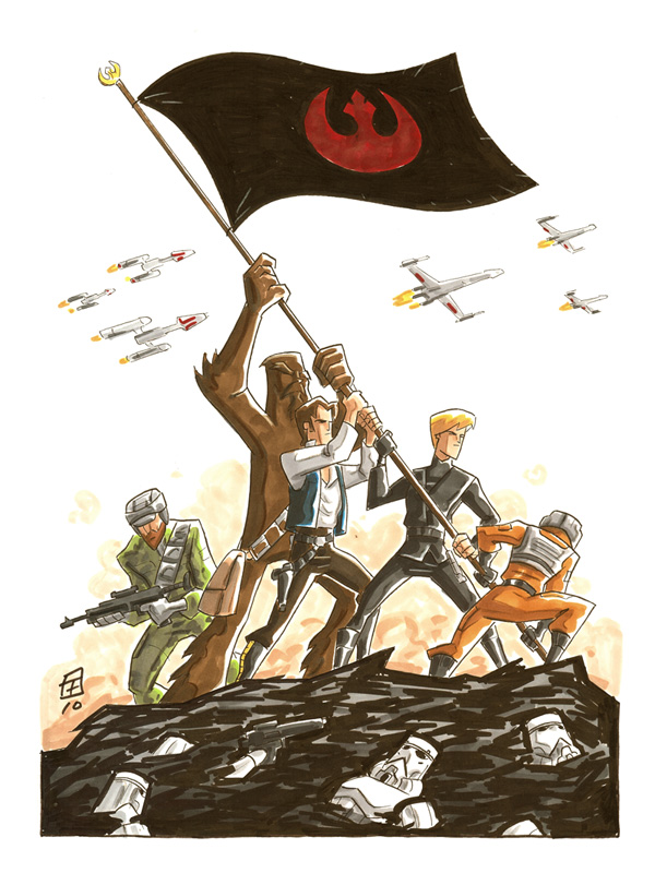 600x800 Star Wars Iwo Jima By Otisframpton