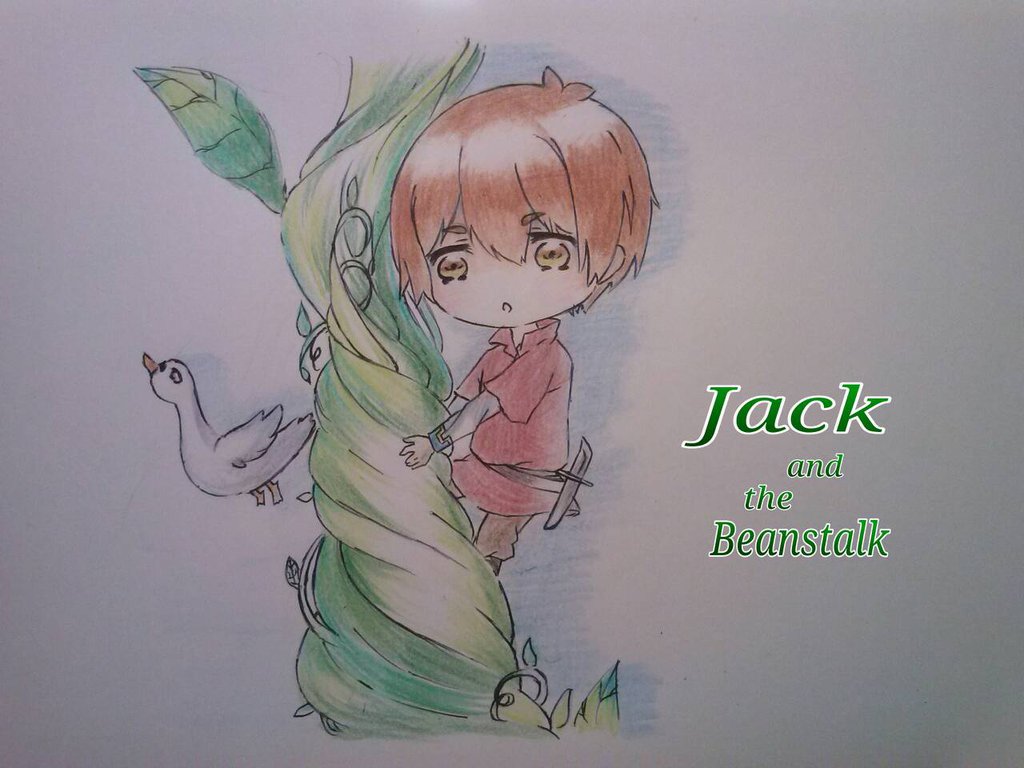 1024x768 Fairytale Chibi Jack And The Beanstalk By Sweetmeloday