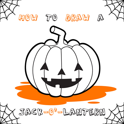 500x500 How To Draw Jack O Lantern