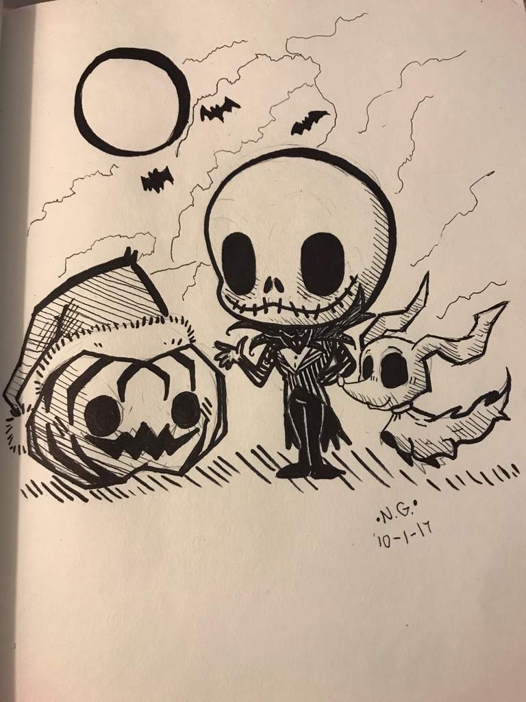 768x1024 My Jack Skellington Drawing Amino