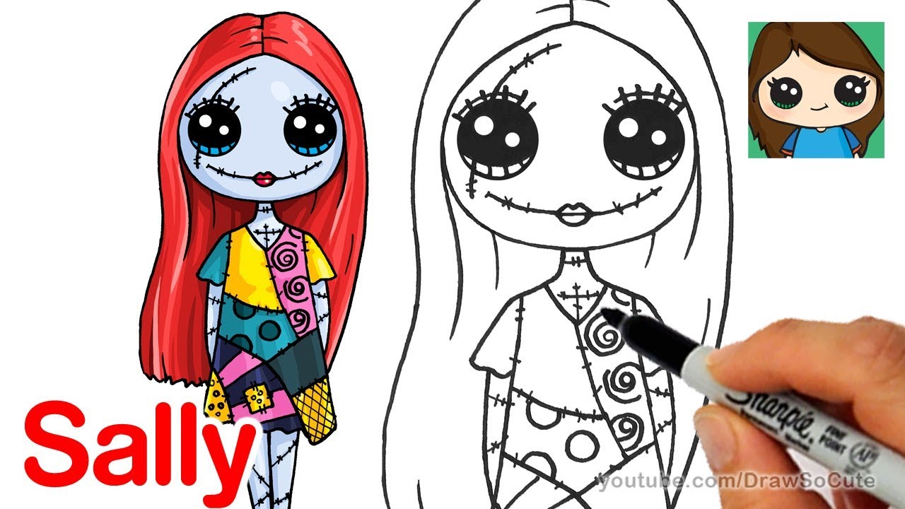 1280x720 How To Draw Sally Easy The Nightmare Before Christmas