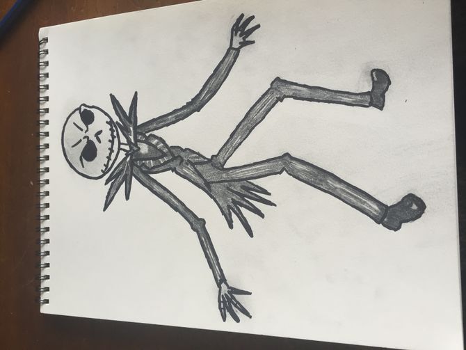 670x503 How To Draw Jack Skellington 11 Steps (With Pictures)