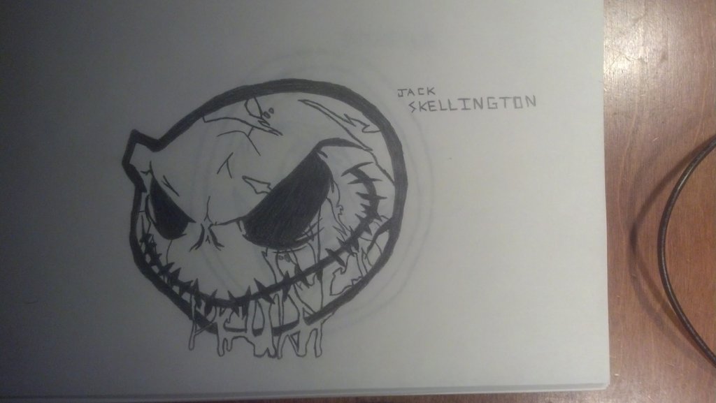 1024x577 Jack Skellington Drawing By Frostonthewindowpane