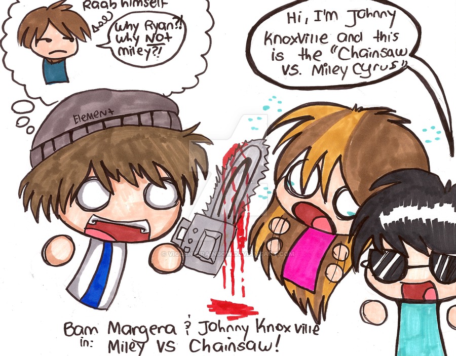 900x703 Jackass Vs Miley Cyrus By Violent Rainbow